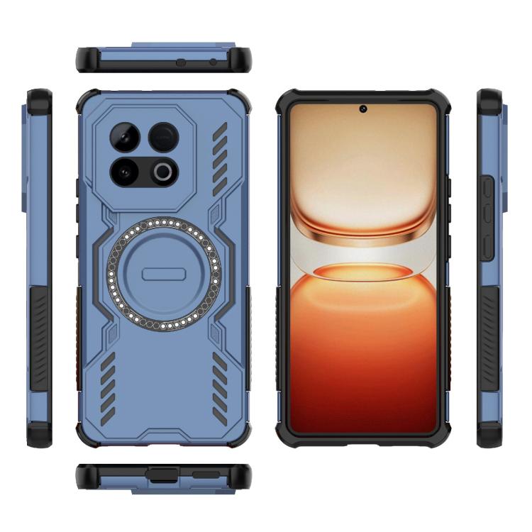 For vivo iQOO Z10 Turbo 5G Butterfly Armor MagSafe Magnetic Ring Shockproof Phone Case