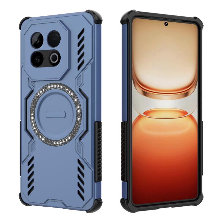 For vivo iQOO Z10 Turbo 5G Butterfly Armor MagSafe Magnetic Ring Shockproof Phone Case
