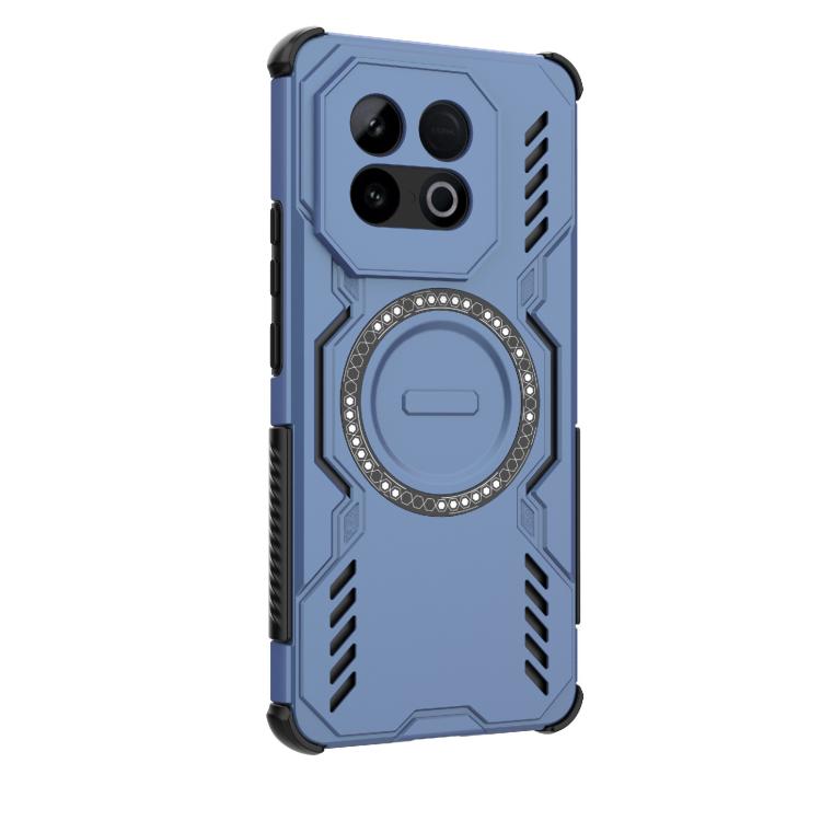 For vivo iQOO Z10 Turbo 5G Butterfly Armor MagSafe Magnetic Ring Shockproof Phone Case