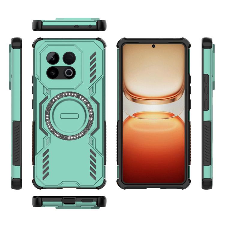 For vivo iQOO Z10 Turbo 5G Butterfly Armor MagSafe Magnetic Ring Shockproof Phone Case
