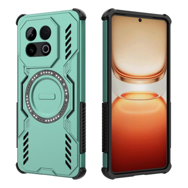 For vivo iQOO Z10 Turbo 5G Butterfly Armor MagSafe Magnetic Ring Shockproof Phone Case