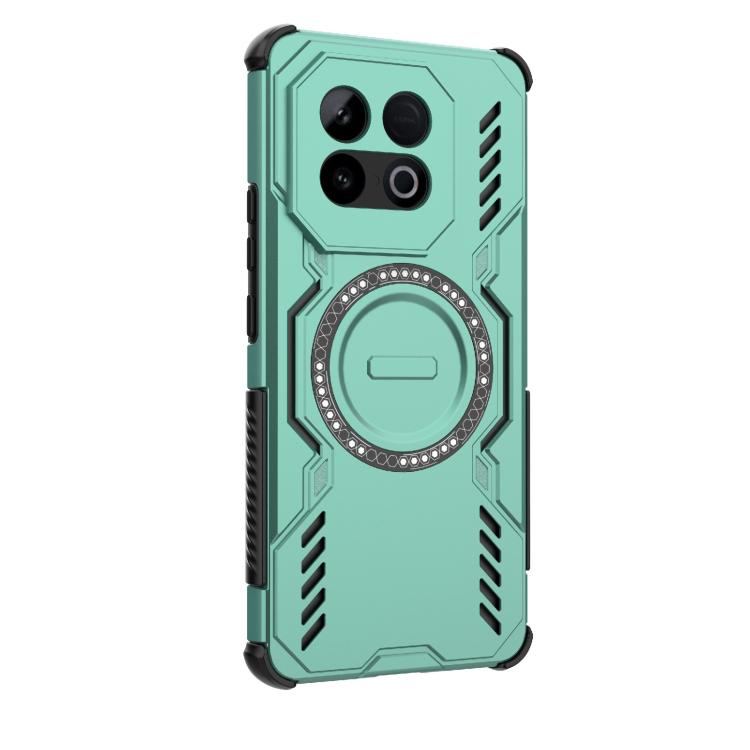 For vivo iQOO Z10 Turbo 5G Butterfly Armor MagSafe Magnetic Ring Shockproof Phone Case