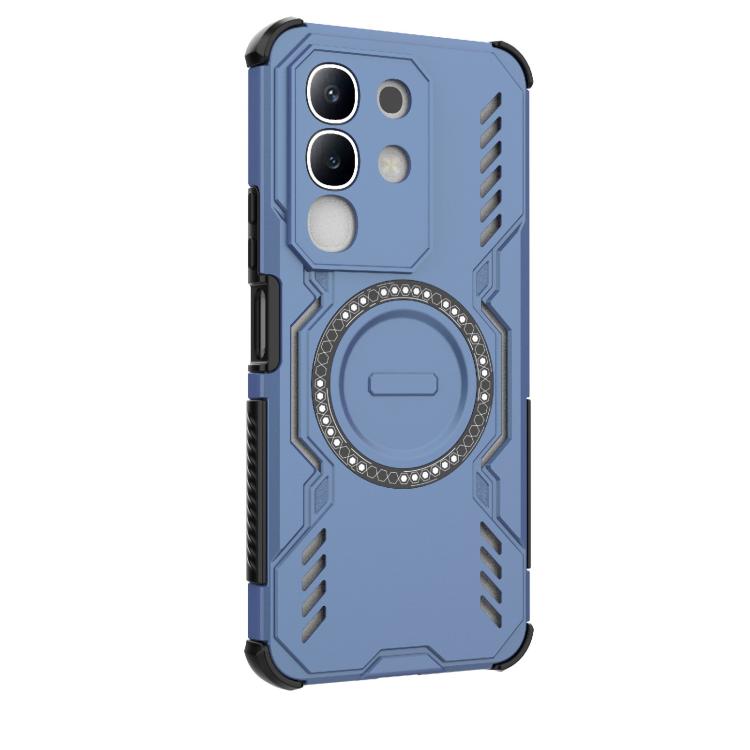 For vivo Y29 4G Global Butterfly Armor MagSafe Magnetic Ring Shockproof Phone Case