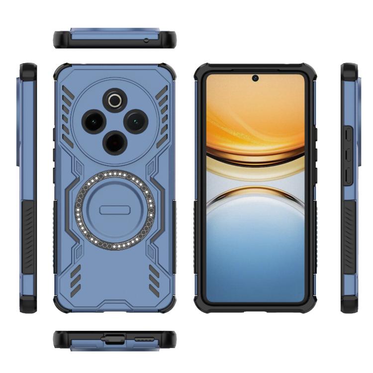For vivo Y300 Pro 5G / T4 5G India Butterfly Armor MagSafe Magnetic Ring Shockproof Phone Case