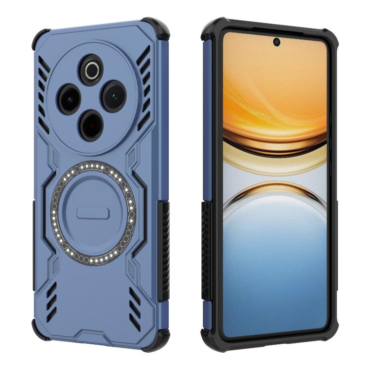For vivo Y300 Pro 5G / T4 5G India Butterfly Armor MagSafe Magnetic Ring Shockproof Phone Case