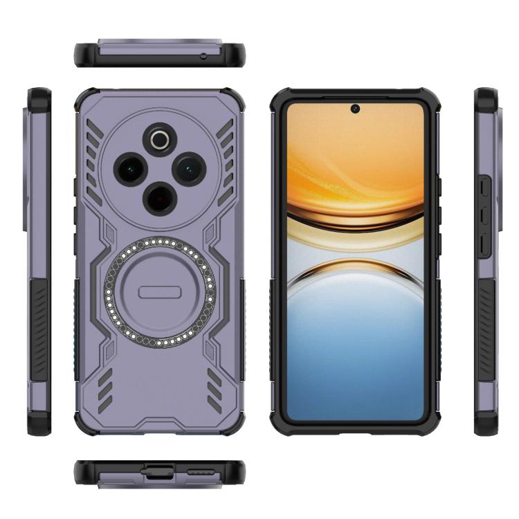 For vivo Y300 Pro 5G / T4 5G India Butterfly Armor MagSafe Magnetic Ring Shockproof Phone Case