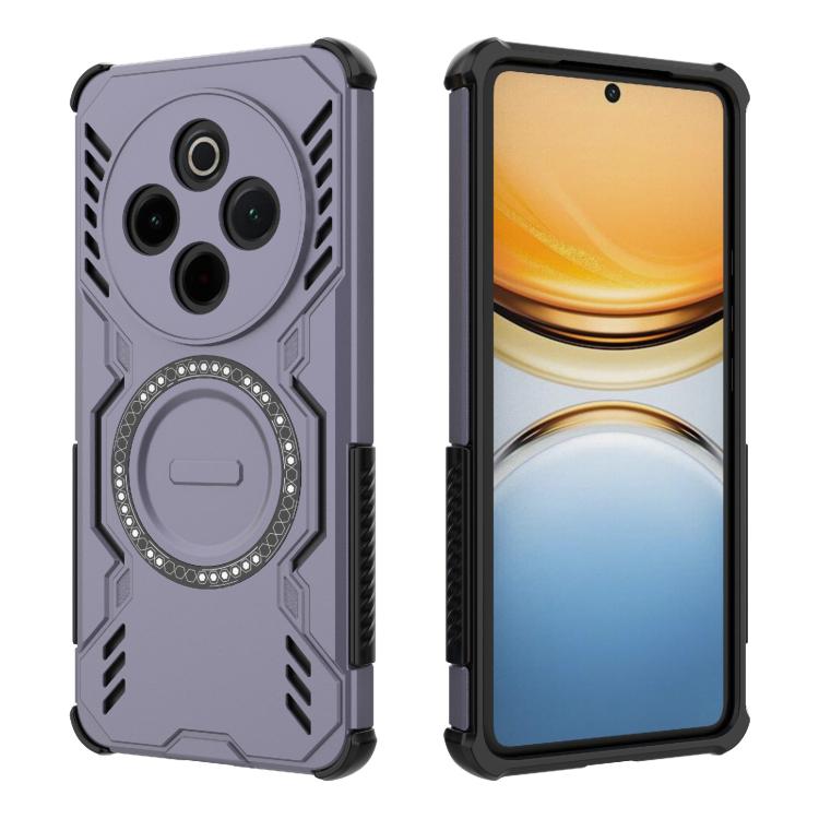 For vivo Y300 Pro 5G / T4 5G India Butterfly Armor MagSafe Magnetic Ring Shockproof Phone Case