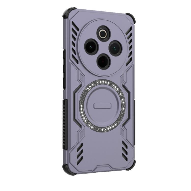 For vivo Y300 Pro 5G / T4 5G India Butterfly Armor MagSafe Magnetic Ring Shockproof Phone Case