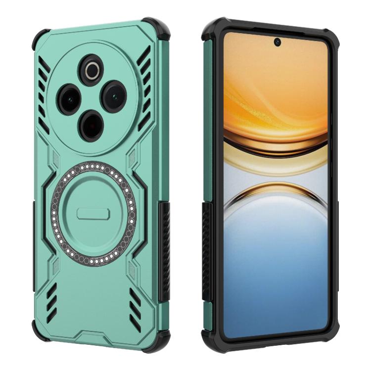 For vivo Y300 Pro 5G / T4 5G India Butterfly Armor MagSafe Magnetic Ring Shockproof Phone Case