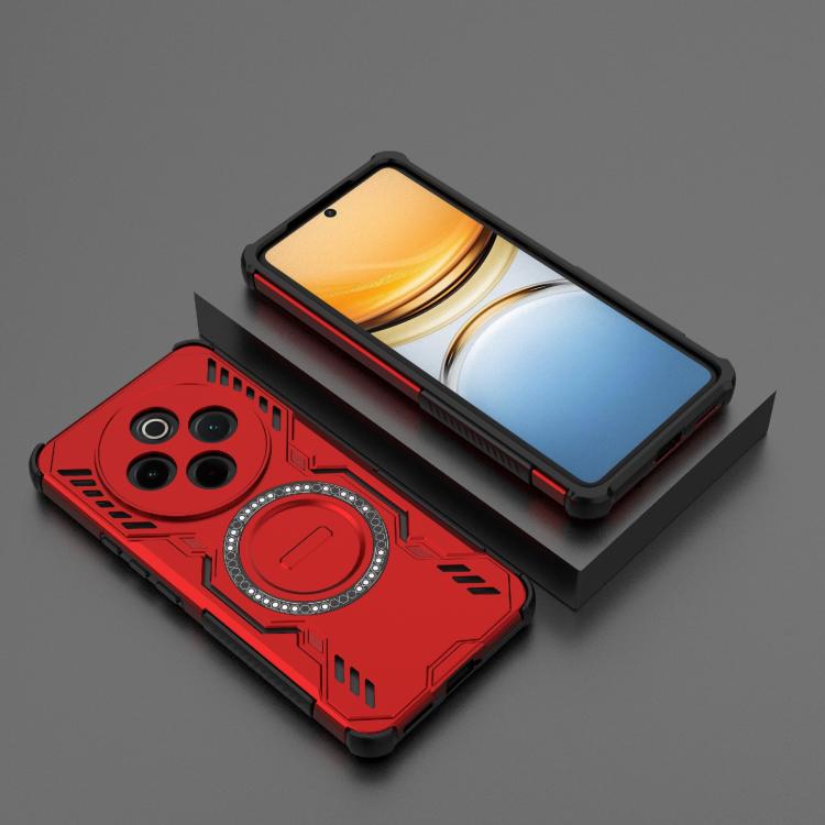 For vivo Y300 Pro 5G / T4 5G India Butterfly Armor MagSafe Magnetic Ring Shockproof Phone Case