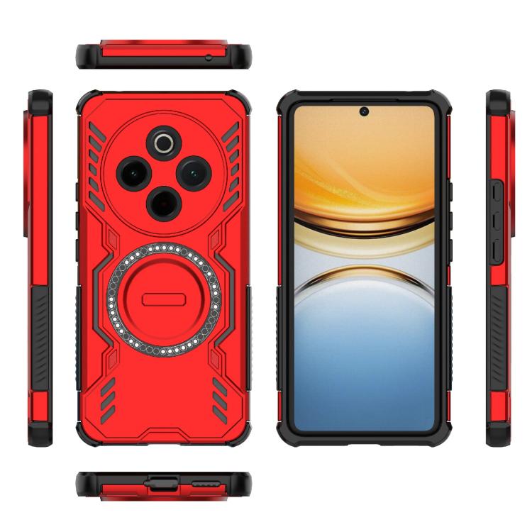 For vivo Y300 Pro 5G / T4 5G India Butterfly Armor MagSafe Magnetic Ring Shockproof Phone Case