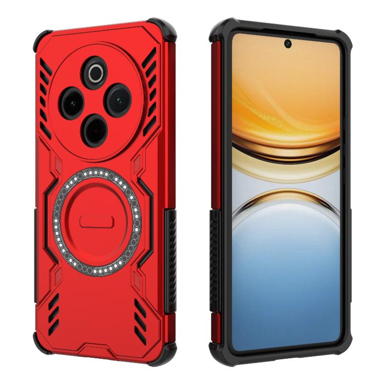 For vivo Y300 Pro 5G / T4 5G India Butterfly Armor MagSafe Magnetic Ring Shockproof Phone Case