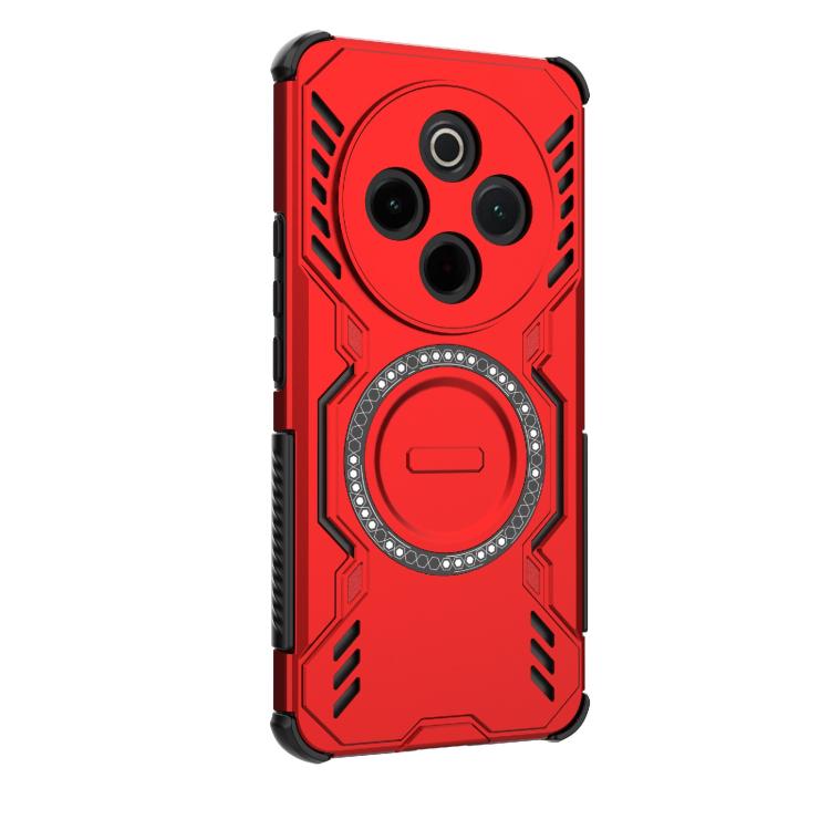 For vivo Y300 Pro 5G / T4 5G India Butterfly Armor MagSafe Magnetic Ring Shockproof Phone Case