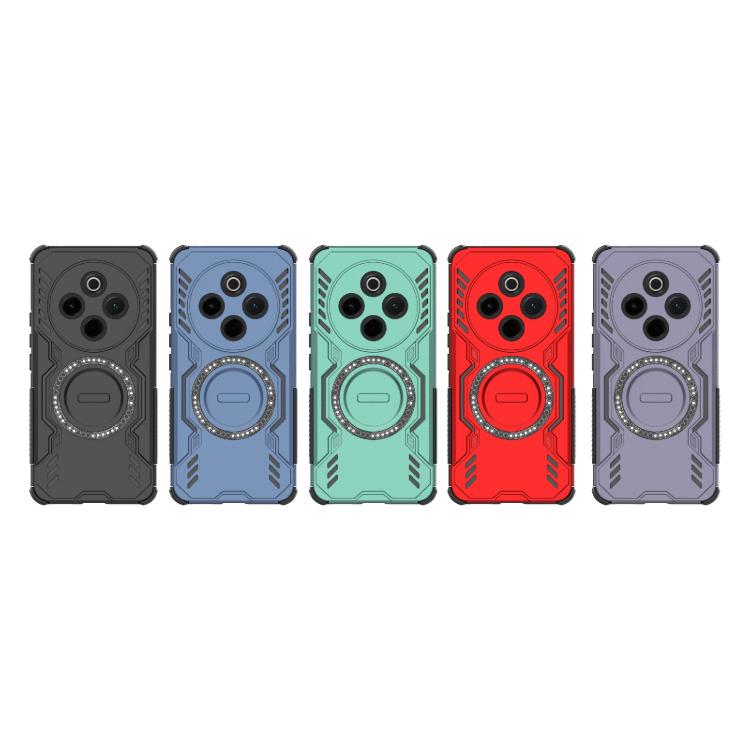 For vivo Y300 Pro 5G / T4 5G India Butterfly Armor MagSafe Magnetic Ring Shockproof Phone Case