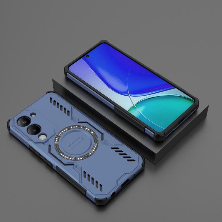 For vivo Y19 5G Global / T4 Lite 5G Butterfly Armor MagSafe Magnetic Ring Shockproof Phone Case