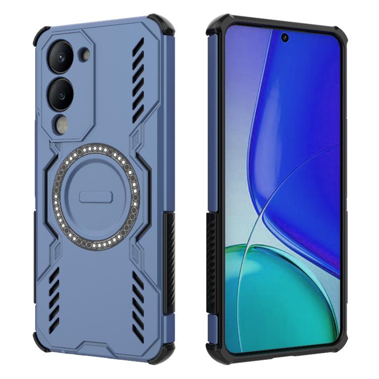 For vivo Y19 5G Global / T4 Lite 5G Butterfly Armor MagSafe Magnetic Ring Shockproof Phone Case