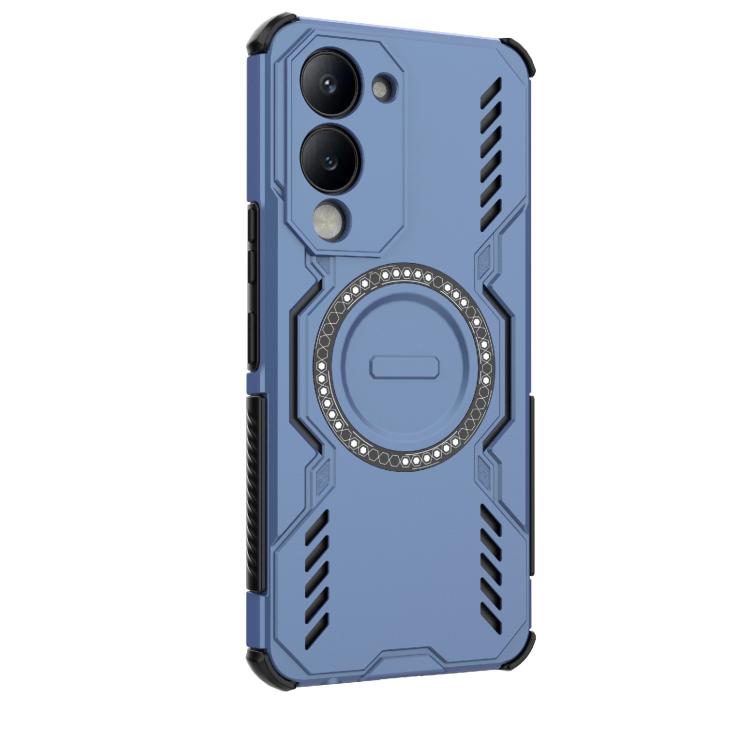 For vivo Y19 5G Global / T4 Lite 5G Butterfly Armor MagSafe Magnetic Ring Shockproof Phone Case