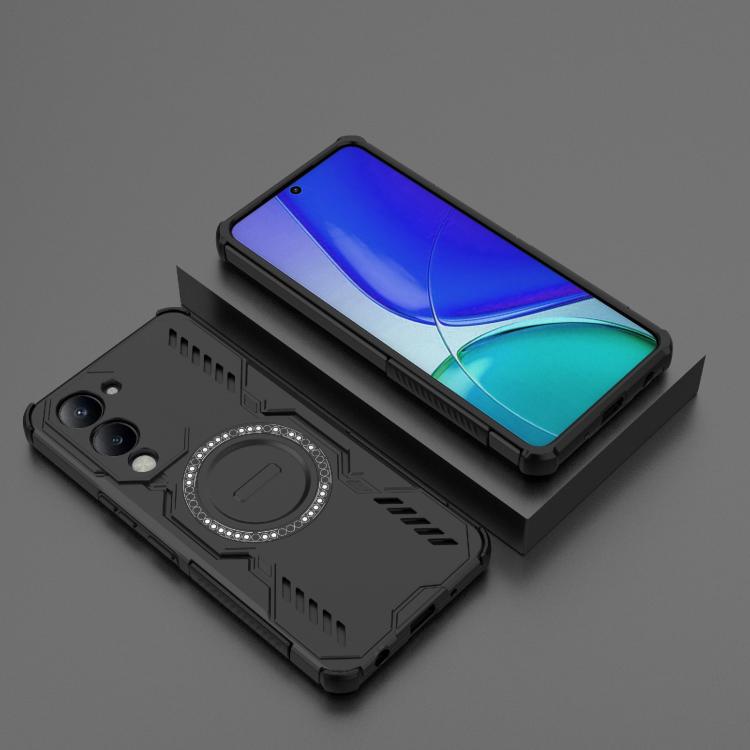 For vivo Y19 5G Global / T4 Lite 5G Butterfly Armor MagSafe Magnetic Ring Shockproof Phone Case