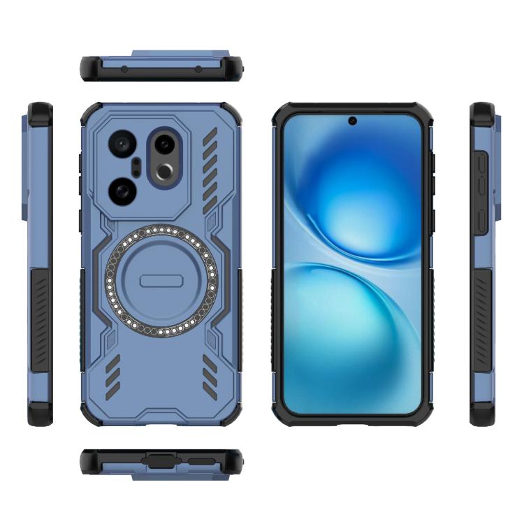 For vivo X200 FE Global Butterfly Armor MagSafe Magnetic Ring Shockproof Phone Case