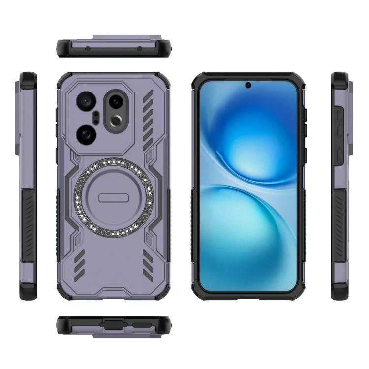 For vivo X200 FE Global Butterfly Armor MagSafe Magnetic Ring Shockproof Phone Case
