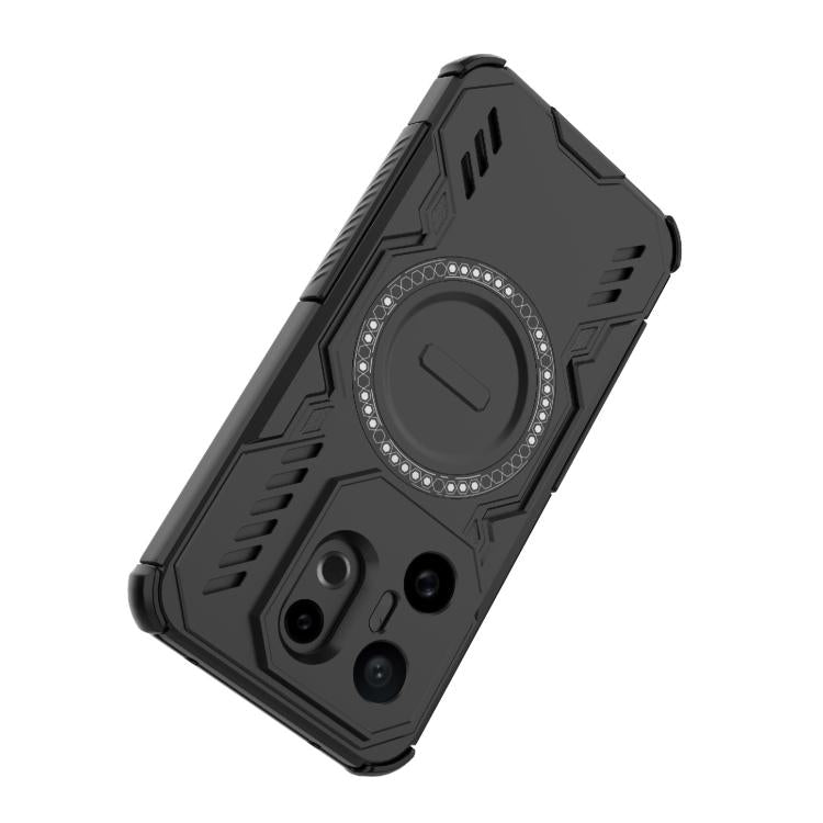 For vivo X200 FE Global Butterfly Armor MagSafe Magnetic Ring Shockproof Phone Case