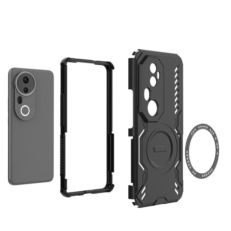 For vivo S20 Pro Butterfly Armor MagSafe Magnetic Ring Shockproof Phone Case
