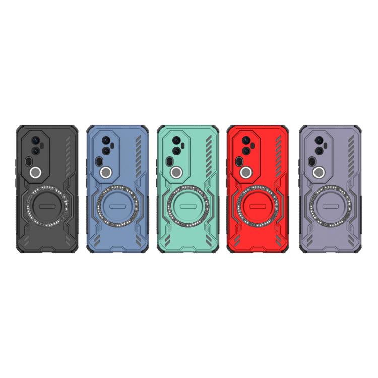 For vivo S20 Pro Butterfly Armor MagSafe Magnetic Ring Shockproof Phone Case