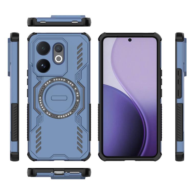 For vivo V60 5G Global Butterfly Armor MagSafe Magnetic Ring Shockproof Phone Case