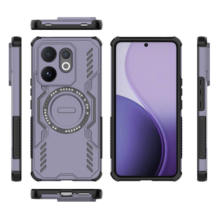 For vivo V60 5G Global Butterfly Armor MagSafe Magnetic Ring Shockproof Phone Case