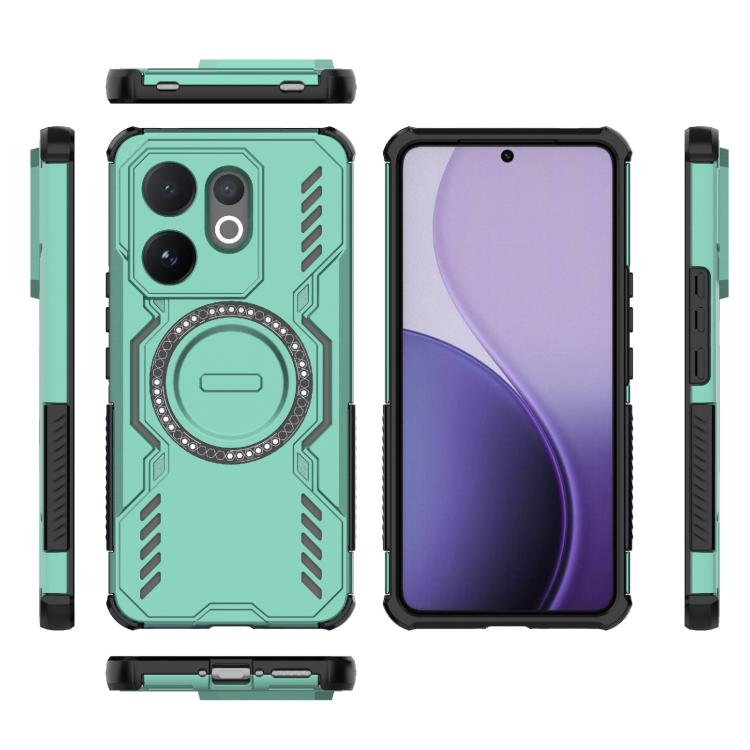 For vivo V60 5G Global Butterfly Armor MagSafe Magnetic Ring Shockproof Phone Case