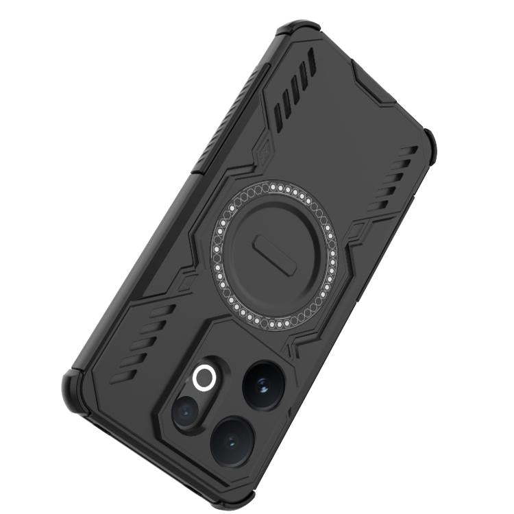 For vivo V60 5G Global Butterfly Armor MagSafe Magnetic Ring Shockproof Phone Case