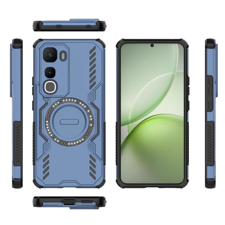 For vivo Y400 5G Global Butterfly Armor MagSafe Magnetic Ring Shockproof Phone Case