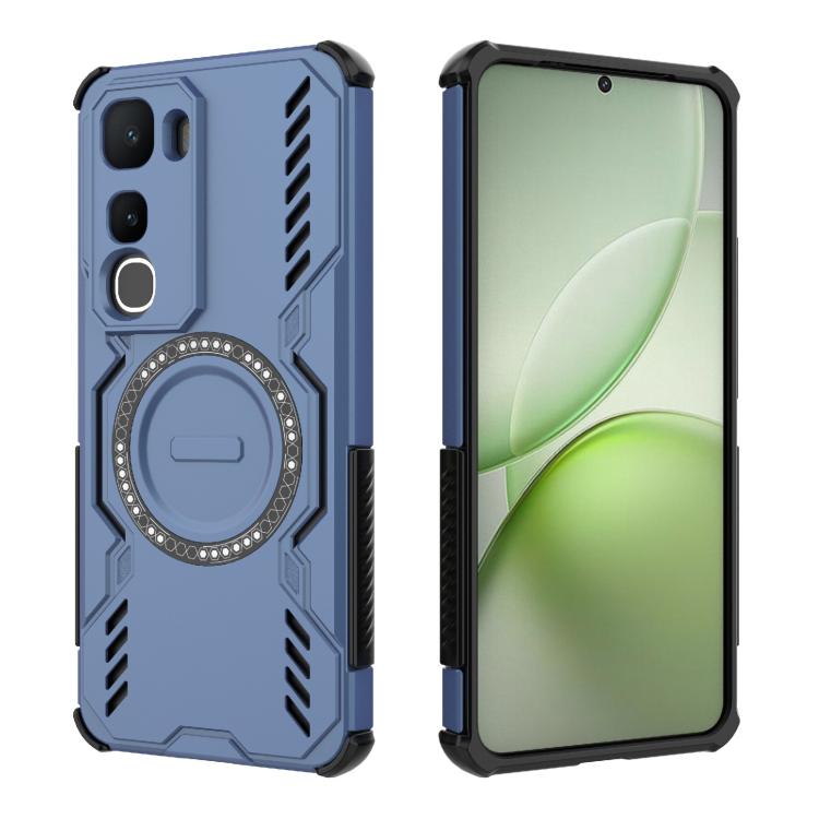 For vivo Y400 5G Global Butterfly Armor MagSafe Magnetic Ring Shockproof Phone Case