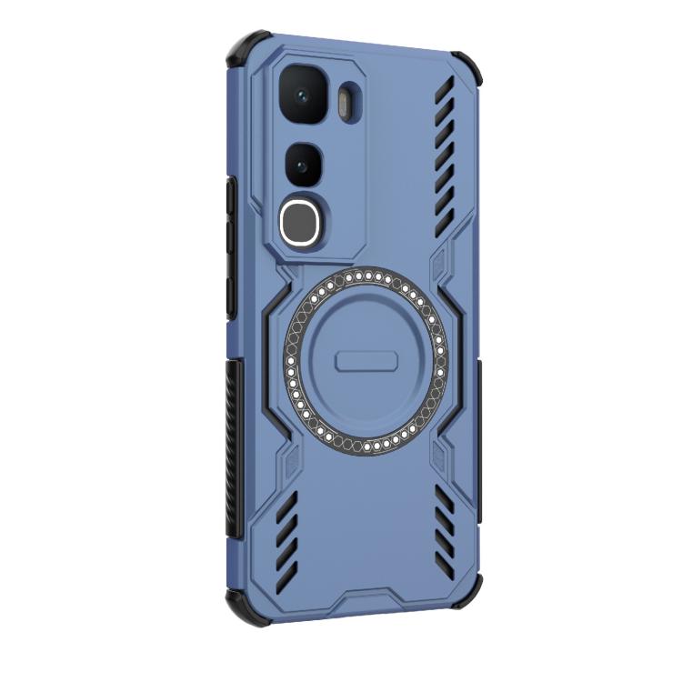 For vivo Y400 5G Global Butterfly Armor MagSafe Magnetic Ring Shockproof Phone Case