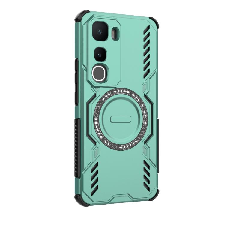 For vivo Y400 5G Global Butterfly Armor MagSafe Magnetic Ring Shockproof Phone Case