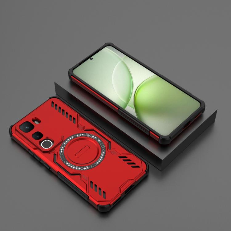 For vivo Y400 5G Global Butterfly Armor MagSafe Magnetic Ring Shockproof Phone Case