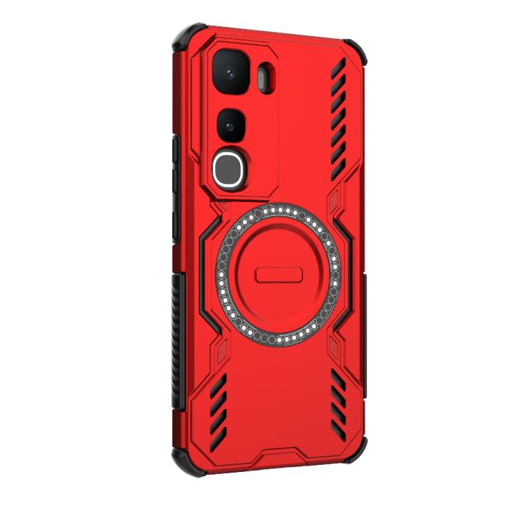 For vivo Y400 5G Global Butterfly Armor MagSafe Magnetic Ring Shockproof Phone Case