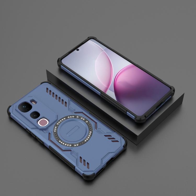 For vivo Y400 Pro 5G India Butterfly Armor MagSafe Magnetic Ring Shockproof Phone Case