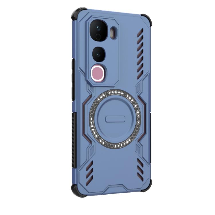 For vivo Y400 Pro 5G India Butterfly Armor MagSafe Magnetic Ring Shockproof Phone Case