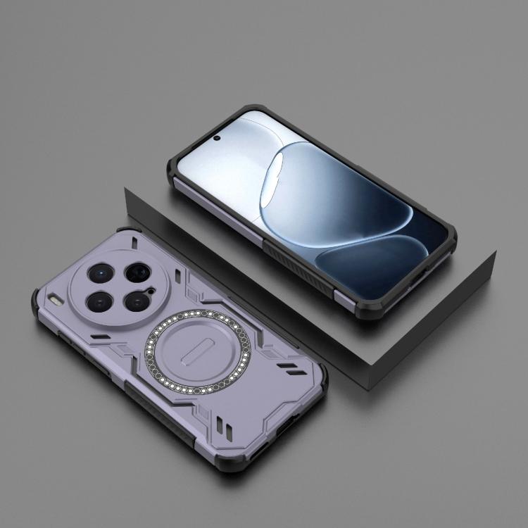 For vivo X300 5G Butterfly Armor MagSafe Magnetic Ring Shockproof Phone Case
