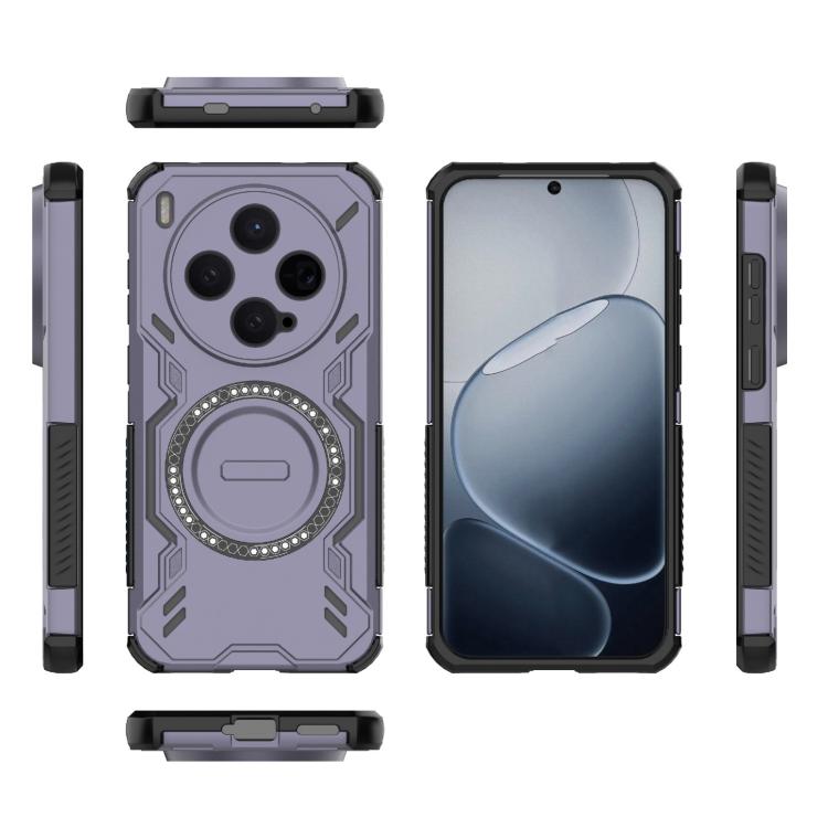 For vivo X300 5G Butterfly Armor MagSafe Magnetic Ring Shockproof Phone Case