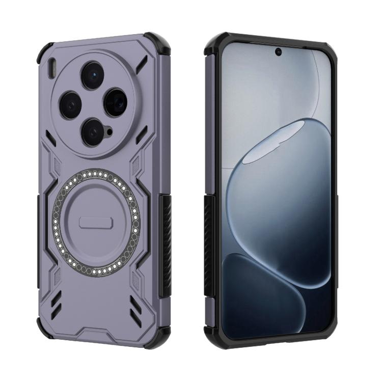 For vivo X300 5G Butterfly Armor MagSafe Magnetic Ring Shockproof Phone Case