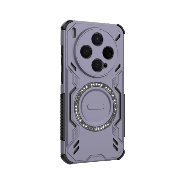 For vivo X300 5G Butterfly Armor MagSafe Magnetic Ring Shockproof Phone Case