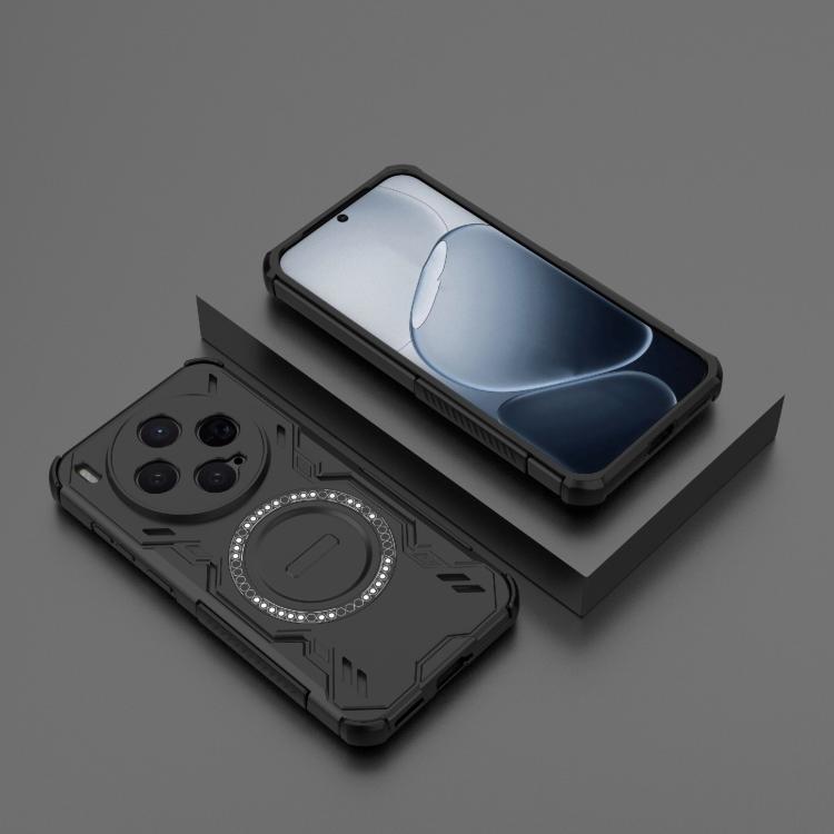 For vivo X300 5G Butterfly Armor MagSafe Magnetic Ring Shockproof Phone Case
