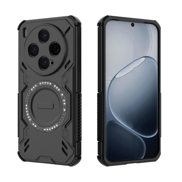 For vivo X300 5G Butterfly Armor MagSafe Magnetic Ring Shockproof Phone Case