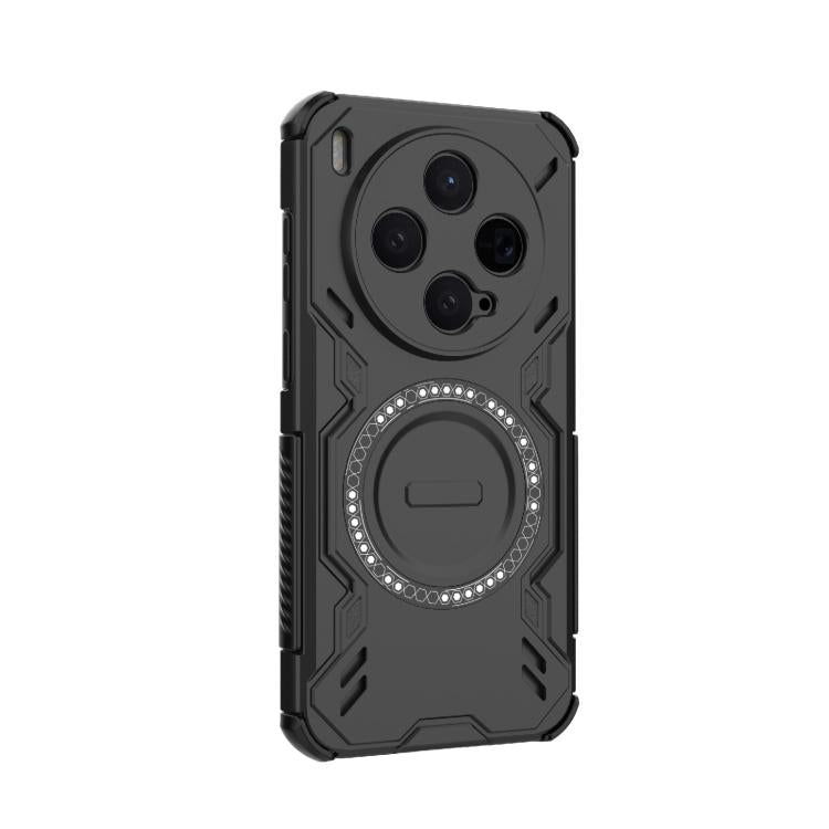 For vivo X300 5G Butterfly Armor MagSafe Magnetic Ring Shockproof Phone Case