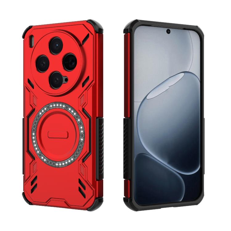 For vivo X300 5G Butterfly Armor MagSafe Magnetic Ring Shockproof Phone Case