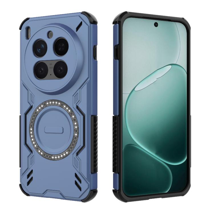 For vivo X300 Pro 5G Butterfly Armor MagSafe Magnetic Ring Shockproof Phone Case