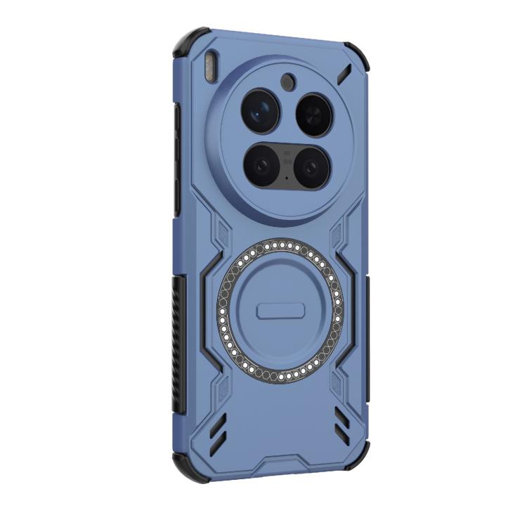 For vivo X300 Pro 5G Butterfly Armor MagSafe Magnetic Ring Shockproof Phone Case