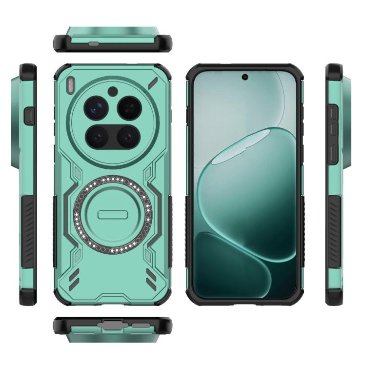 For vivo X300 Pro 5G Butterfly Armor MagSafe Magnetic Ring Shockproof Phone Case